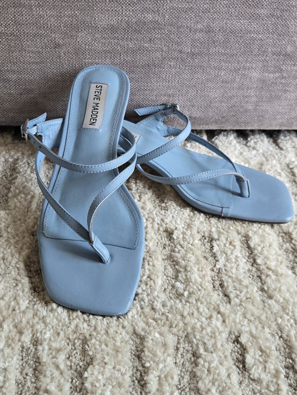 Steve Madden Blue Kitten Heels Sandals